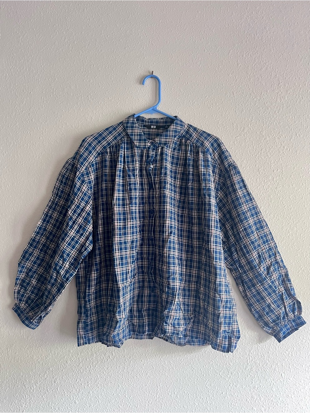 NWOT Uniqlo Women Soft Lawn Gathered Blouse (M)